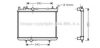 AVA QUALITY COOLING PEA2263 Radiator, engine cooling